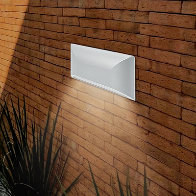 ΑΠΛΙΚΑ ΤΟΙΧΟΥ LED SLIM 6W IP65 220-240V 4000K 220X51X113mm ΛΕΥΚΟ PRO ARTE ILLUMINA