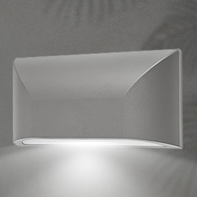 ΑΠΛΙΚΑ ΤΟΙΧΟΥ LED SLIM 6W IP65 220-240V 4000K 220X51X113mm ΓΚΡΙ PRO ARTE ILLUMINA