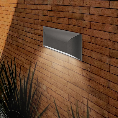 ΑΠΛΙΚΑ ΤΟΙΧΟΥ LED SLIM 6W IP65 220-240V 4000K 220X51X113mm ΓΡΑΦΙΤΗΣ PRO ARTE ILLUMINA