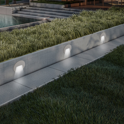 ΦΩΤΙΣΤΙΚΟ ΤΟΙΧΟΥ SLIM LED 3W IP65 230V 4000K Φ135mm ΓΚΡΙ PRO ARTE ILLUMINA