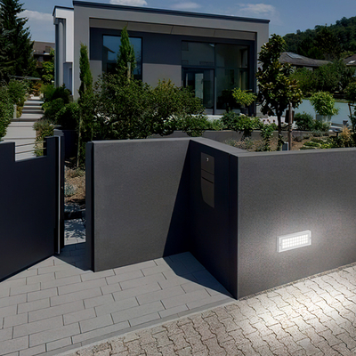 ΦΩΤΙΣΤΙΚΟ ΤΟΙΧΟΥ  LED 6W 255X30X90 3CCT IP65 ΓΚΡΙ  ARTE ILLUMINA SENARIO