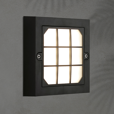 ΦΩΤΙΣΤΙΚΟ ΤΟΙΧΟΥ LED 6W 135X135X32 3CCT IP65 ΜΑΥΡΟ ARTE ILLUMINA SENARIO