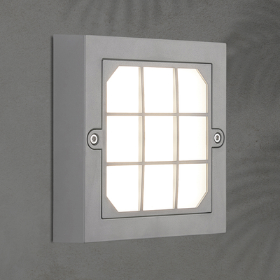 ΦΩΤΙΣΤΙΚΟ ΤΟΙΧΟΥ LED 6W 135X135X32 3CCT IP65 ΓΚΡΙ ARTE ILLUMINA SENARIO