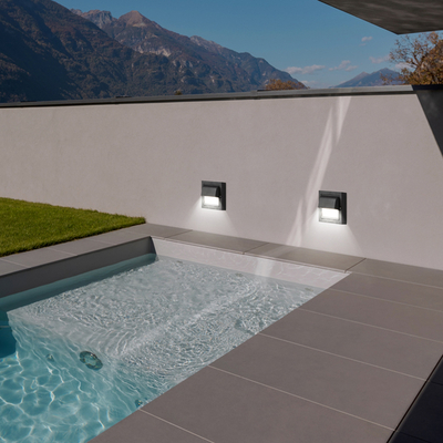 ΦΩΤΙΣΤΙΚΟ ΤΟΙΧΟΥ LED 6W 135X135X55 3CCT IP65 ΜΑΥΡΟ ARTE ILLUMINA SENARIO