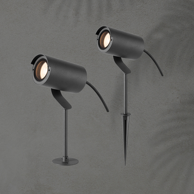 ΣΠOT ΚΗΠΟΥ ΜΕΤΑΛΛΙΚΟ ΓΡΑΦΙΤΗΣ GU10 MAX 20W IP65 180X110X50mm ARTE ILLUMINA