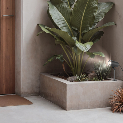 ΣΠOT ΚΗΠΟΥ ΜΕΤΑΛΛΙΚΟ ΓΡΑΦΙΤΗΣ GU10 MAX 20W IP65 180X110X50mm ARTE ILLUMINA