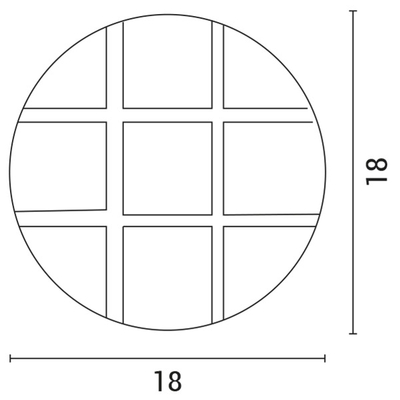 ΠΛΑΦΟΝΙΕΡΑ ΑΛΟΥΜΙΝΙΟΥ ΟΡΟΦΗΣ E27 ΜΑΥΡH ARTE ILLUMINA