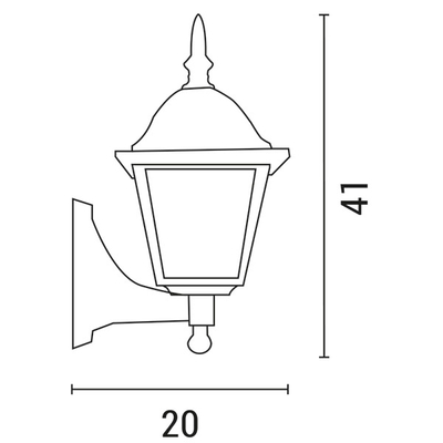ΑΠΛΙΚΑ ΤΟΙΧΟΥ ΑΛΟΥΜΙΝΙΟΥ ΤΕΤΡΑΓΩΝΗ ΜΠΡΟΝΖΕ E27 ARTE ILLUMINA