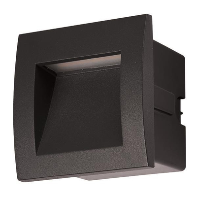 ΦΩΤΙΣΤΙΚΟ ΧΩΝΕΥΤΟ LED 3W IP54 220-240V 90X90X70mm ΜΑΥΡΟ PRO ARTE ILLUMINA
