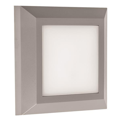 ΦΩΤΙΣΤΙΚΟ ΤΟΙΧΟΥ SLIM LED 3W IP65 230V 3000K 125X125mm ΓΚΡΙ PRO ARTE ILLUMINA