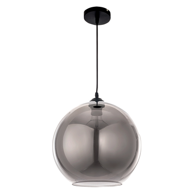 InLight Κρεμαστό φωτιστικό από φιμέ γυαλί 1XE27 D:30cm (4355-Α)