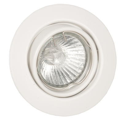 InLight Χωνευτό σποτ από λευκό μέταλλο 1XGU10 D:9cm (43277-Λευκό)