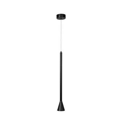 InLight Κρεμαστό φωτιστικό LED 7W 3000K σε μαύρη απόχρωση D:60cm (4051-BL)