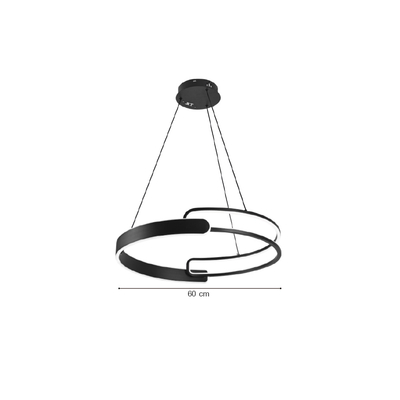 Inlight Κρεμαστό φωτιστικό LED 70W 3CCT  (6107-Black)
