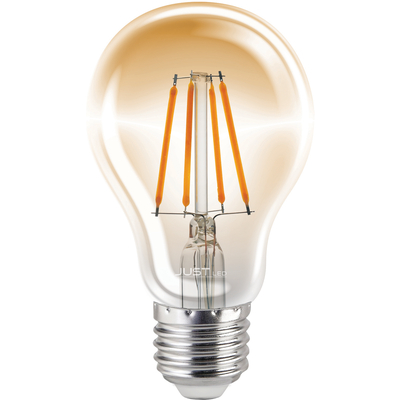 JUST LED JUSTLed-LED Filament Ε27 Α60 10W 3000K Θερμό Amber Dimmable (B276010301)