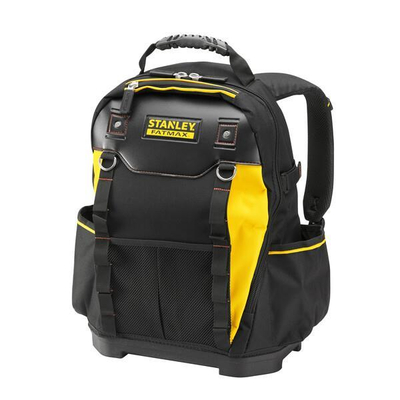 Ύφασμα ύφανσης 600 x 600 denier. 50 τσέπες. Αδιάβροχη πλαστική βάση - Προστατεύει από την υγρασία και την βρωμιά. Αφαιρούμενο διαχωριστικό με πολλαπλές τσέπες για εργαλεία. Πλάτη και ιμάντες ώμου με ενίσχυση.
Ξεχωριστά, δυνατά διαχωριστικά για πλευρικά εργαλεία ή φορητό υπολογιστή. Κλείσιμο με διπλό φερμουάρ. Διαστάσεις: 36x46x27cm. / 1-95-611