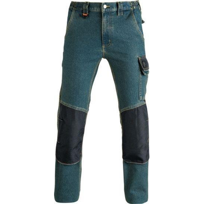 Παντελόνι εργασίας TENERE JEANS μπλε, 73% Βαμβάκι, 25% Πολυεστέρας, 2% Ελαστάνη 310g/m με μια τσέπη αριστερά στο πλάι XL / 36043