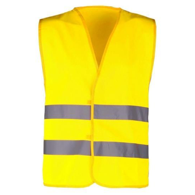 Γιλέκο φωσφοριζέ κίτρινο one size 100% πολυεστέρας / 28393