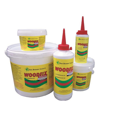 Ξυλόκολλα ταχείας πήξης  WOODFIX D3 αδιάβροχη 5kg κρυσταλλιζέ με βάση PVAC, στερεά κατά όγκο 50%, υπερκαλύπτει προδιαγραφές D3 EN 204/205, για εσωτερικές και εξωτερικές εφαρμογές / 84000708