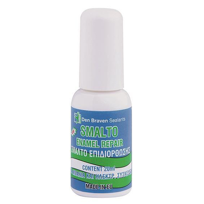 Σμάλτο επιδιόρθωσης γρατζουνιών 12τεμ. 20ml λευκό ακρυλικής βάσης για επιδιόρθωση χτυπημάτων σε οικιακές συσκευές, κεραμικά πλακάκια και επισμαλτομένες επιφάνειες, με πινελάκι για ακριβή εφαρμογή και ευχρηστία, δεν επηρεάζεται από καθαριστικά και δεν κιτρινίζει / 83505193