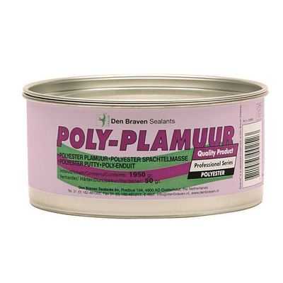 Σιδηρόστοκος 24τεμ. POLY-PLAMUUR 250gr δύο συστατικών, για επαγγελματική χρήση, πολύ ισχυρή πρόσφυση, γρήγορη ωρίμανση, βάφεται μετά από 15 λεπτά, χρόνος επεξεργασίας μετά τη μίξη: 4-6 λεπτά / 84000001-24