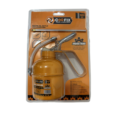 Λαδικό μεταλλικό 300ml με 2 στελέχη 1 μεταλλικό και ένα εύκαμπτο / CFH-L01001-300