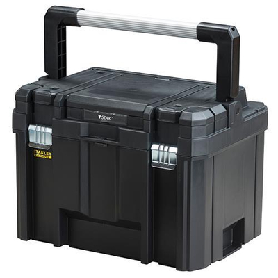 Εργαλειοθήκη συστήματος T-Stak 44x33x32cm μαύρη με μακριά μεταλλική λαβή, μεταλλικά κλείστρα, υποδοχή για λουκέτο, μέγιστο βάρος 25kg. / FMST1-75796
