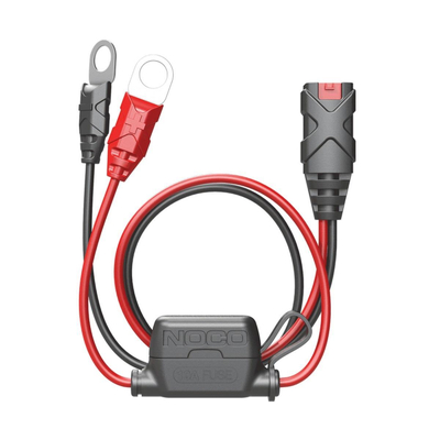 Ο ακροδέκτης X-Connect Eyelet Terminal επιτρέπει τη γρήγορη σύνδεση ενός φορτιστή μπαταρίας σε οποιαδήποτε μπαταρία. Αντικαταστείστε έναν χαμένο σύνδεσμο ή τοποθετήστε έναν μόνιμα στη μοτοσυκλέτα, το ATV, το snowmobile, το σκάφος σας, τη μηχανή του γκαζόν και άλλα για εύκολη φόρτιση.

Συμβατός με τα παρακάτω μοντέλα της Noco
Noco Genius
Genius1, Genius2, Genius5, Genius10, Genius2x2, Genius2x4

Noco G Series
G750, G1100, G3500, G7200, G4 / GC008