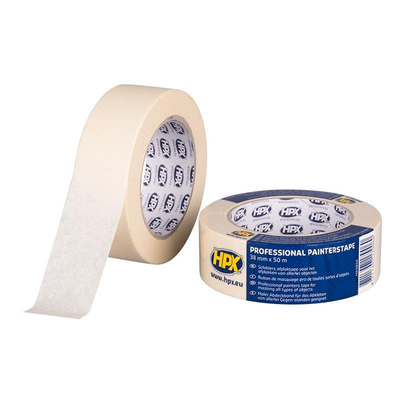 Χαρτοταινία βαφής PROFESSIONAL 60°C 38mmx50m. Υψηλής ποιότητας χαρτοταινία για εξαιρετική ακρίβεια. Καλή πρόσφυση σε μέταλλο, γυαλί, πλαστικά και λάστιχο. Αντέχει στα διαλυτικά. Αντέχει στην UV ακτινοβολία, δεν αφήνει υπολείμματα στις περισσότερες επιφάνειες μέχρι και 3 μήνες μετά από την εφαρμογή. / MA3850