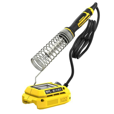 Κολλητήρι FATMAX® V20 18V (μόνο εργαλείο). Χωρίς εφέ μνήμης και ελάχιστη αυτοεκφόρτιση, η μπαταρία ιόντων λιθίου V20 είναι έτοιμη να λειτουργήσει όποτε βρίσκεστε και όπου σας πάει η εργασία και θα διαρκέσει επίσης περισσότερο. Χωρίς κορδόνια, χωρίς μπερδέματα, απλά απόλυτη ελευθερία κινήσεων, όπου κι αν εργάζεστε. Ρυθμίστε την επιθυμητή θερμοκρασία μεταξύ 204°C και 482°C. / SFMCE040B-XJ