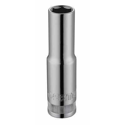 Καρυδάκι μακρύ μετρικό εξάγωνο 3/8" 18mm. Καρυδάκι εξάγωνο. Κατασκευασμένο για βιομηχανική χρήση για ακρίβεια σε όλες τις διαστάσεις. Θερμοεπεξεργασμένο για παραπάνω διάρκεια ζωής. Πλήρως γυαλισμένο φινίρισμα χρωμίου που καθαρίζεται εύκολα και αντιστέκεται στη διάβρωση. Χάλυβας από κράμα χρωμίου-βαναδίου (Cr-V) για εξαιρετική αντοχή και ανθεκτικότητα. / ST12411SC