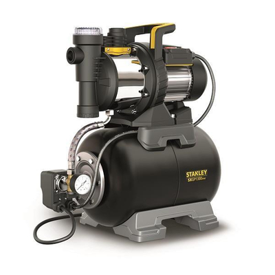 Πιεστικό 1300W-1,2hp, αυτόματο με ενσωματωμένο φίλτρο νερού, τάση: 230V/50Hz, παροχή: 4500L/h, μανομετρικό 50m, μέγεθος σωματιδίων ως 1mm, στόμιο 1", πίεση 1,5-3Bar, δοχείο 24L και καλώδιο 1m. / SXGP1300XFBE