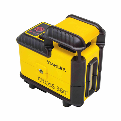 Αλφάδι laser Cross 360° με κόκκινη δέσμη οριζόντια 360° & κάθετη, εμβέλεια 20m, σφάλμα +/-4mm(10m), με βραχίονα στήριξης και θήκη μεταφοράς / STHT77504-1