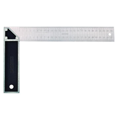 Γωνία μαραγκών inox 150mm. Χειρολαβή από ψευδάργυρο
 Μετρική / ίντσας
 Κατασκευασμένο από ανοξείδωτο ατσάλι για καλύτερη
αντοχή και μεγαλύτερη διάρκεια ζωής εργαλείου / ST91410ME