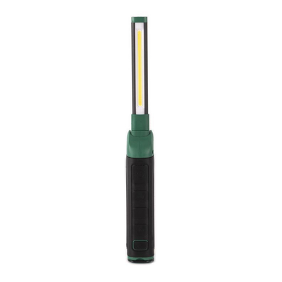 Διπλή LED με 600 lumen (μπροστά) και 100 lumen (πάνω) για έντονο φωτισμό
 Ασύρματη ή USB επαναφορτιζόμενη μπαταρία λιθίου
 Λαμπτήρας από υπερλεπτό κράμα αλουμινίου, σχεδιασμένος για μικρούς
χώρους
 Ο φωτισμός περιστρέφεται 180° και γυρίζει 270° για να κατευθύνει την ακτίνα
εκεί που τη χρειάζεστε.
 Ελαφρύς και ανθεκτικός σχεδιασμός
 Αποτελεσματική LED ταινία με τεχνολογία COB για ευρύ φάσμα εφαρμογών
 Μαγνήτης στη βάση και στην πλάτη για εύκολη τοποθέτηση και χρήση χωρίς
χέρια
 Γάντζος περιστροφής 180° για εύκολη τοποθέτηση και χρήση χωρίς χέρια.
 Επίδειξη στάθμης μπαταρίας μέσω οθόνης LED
 Μπαταρία λιθίου παρέχει έως 10 ώρες χρόνο λειτουργίας / ST90608