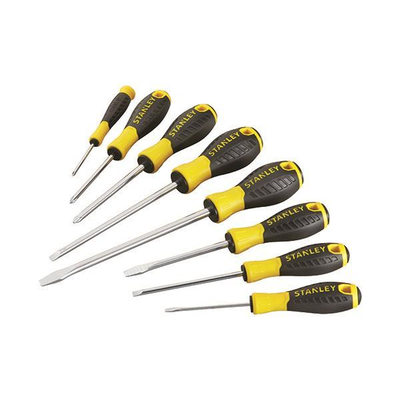 Κατσαβίδια ESSENTIAL σετ 8τεμ. 5 ίσια (5,5x100, 6,5x150, 3x75, 5,5x100) και 3 phillips (0x500, 1x100, 2x100) / STHT0-60210