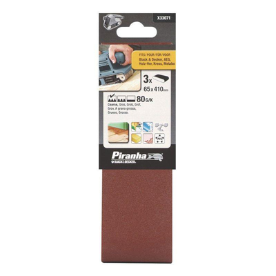 Γυαλόχαρτα ταινιολειαντήρα 3τεμ 100Χ620mm No60 / X33246-XJ