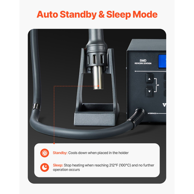 VEVOR Hot Air Rework Station 1000W LED Digital SMD Rework Station 212℉-896℉