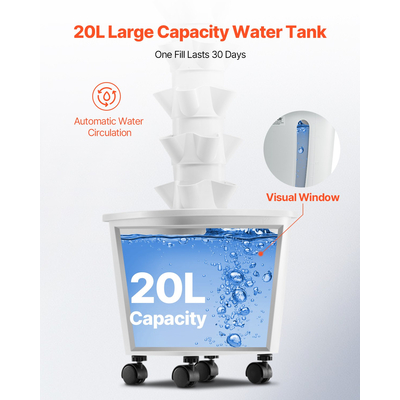 VEVOR Hydroponic Growing System with Wheel 50 Pods Hydroponic Tower Garden