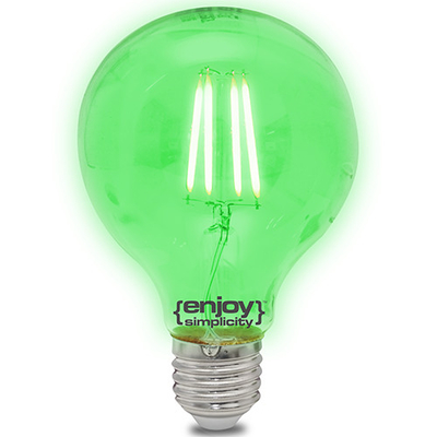 El828009 | Dreamled Fillament Coloured G80|4w E27|πρασino|{enjoysimplicity}™