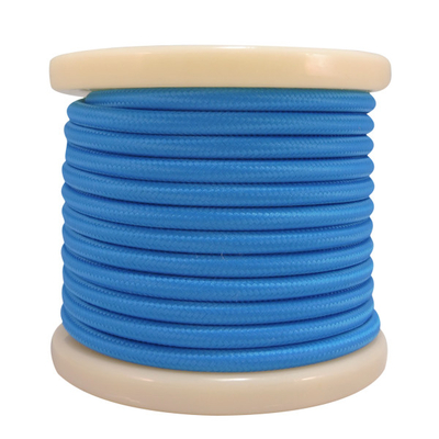 El330017 | Textile Cable 2x0.75mm²- Ρολό 10mt – Μπλε Ανοιχτό