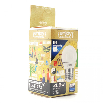 El741470 | led Ρ45|4.9w(>40w)ε27|2700k|470lm|{enjoysimplicity}™
