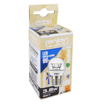 El742250 | led Ρ45|3.4w(>25w)ε27|2700k|250lm|διαφ|{enjoysimplicity}™