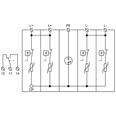 10478 | HLSA12,5 PV 1500 S | PV SPD T1+T2 |  ANTIKEΡΑΥΝΙΚΟ & ΑΠΑΓΩΓΟΣ ΥΠΕΡΤΑΣΕΩΝ ΓΙΑ ΦΩΤΟΒΟΛΤΑΙΚΑ |Hakel®
