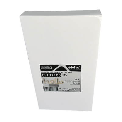 EL131105|NEON LED STRIPS HELLO neon@base|2*AA μπαταρία|3V|265x30x145|{enjoysimplicity}™
