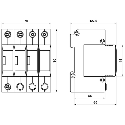 27084 | HSA-275/3+1 M | SPD T2+T3 | ΑΠΑΓΩΓΟΣ ΚΡΟΥΣΤΙΚΩΝ ΥΠΕΡΤΑΣΕΩΝ | Hakel®
