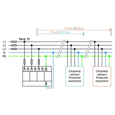 10454 | HLSA25-275/3+1 | SPD T1+T2+T3  | ΑΝΤΙΚΕΡΑΥΝΙΚΟ ΠΑΛΜΙΚΟΥ ΡΕΥΜΑΤΟΣ & ΠΡΟΣΤΑΤΕΥΤΙΚΟ ΥΠΕΡΤΑΣΗΣ | Hakel®