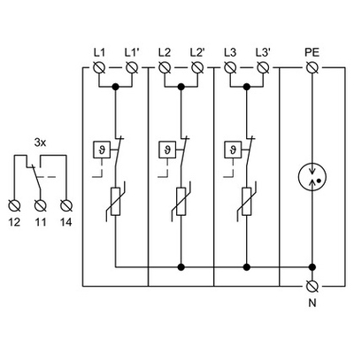 10454 | HLSA25-275/3+1 | SPD T1+T2+T3  | ΑΝΤΙΚΕΡΑΥΝΙΚΟ ΠΑΛΜΙΚΟΥ ΡΕΥΜΑΤΟΣ & ΠΡΟΣΤΑΤΕΥΤΙΚΟ ΥΠΕΡΤΑΣΗΣ | Hakel®