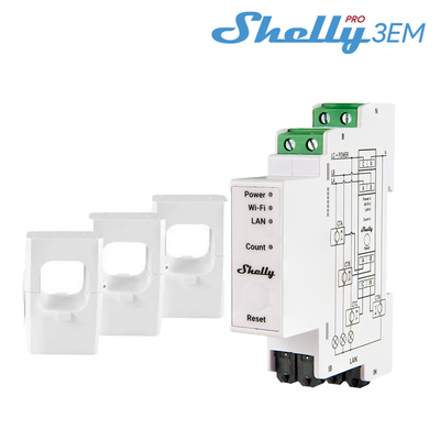 Shelly Pro 3EM 120A (+3clampsx120A)