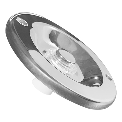 ELK59140 | ΕΝΣΥΡΜΑΤO ΣΤΡΟΓΓΥΛΟ Φ67mm ΜΠΟΥΤΟΝ ΚΟΥΔΟΥΝΙΟΥ |  ΝΙΚΕΛ